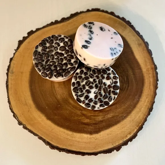 Handcrafted Soap - Maple Almond Fragrance with Whole Coffee Beans - Picture 5 of 5